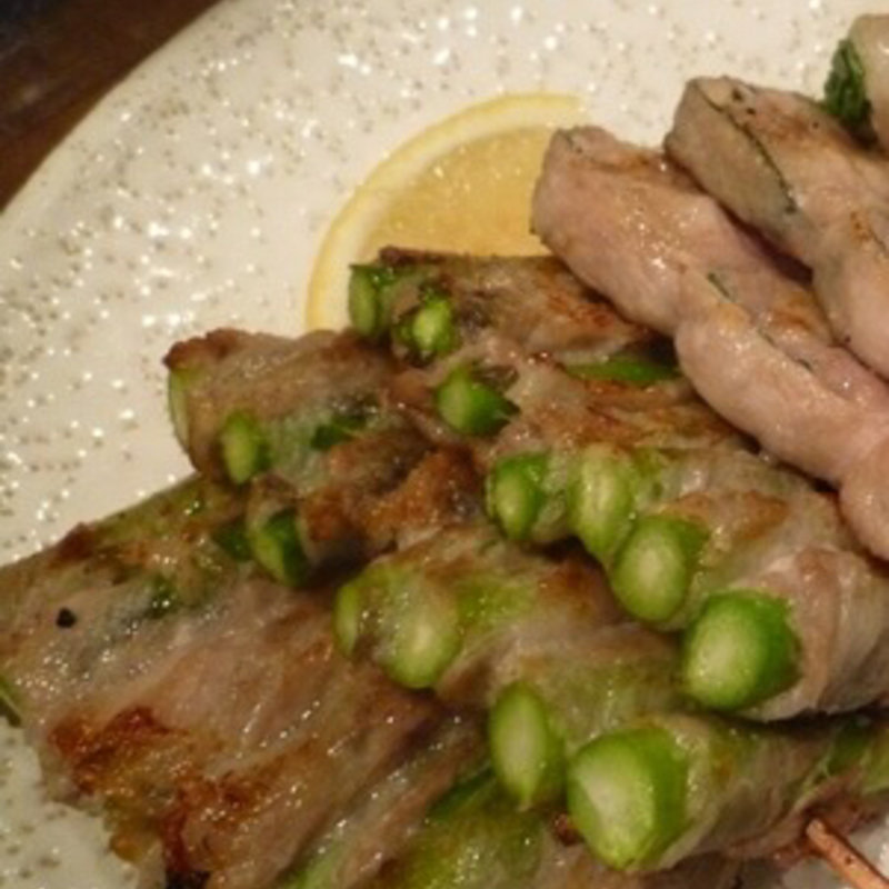 アスパラ巻(焼きとり・串焼き かめや )