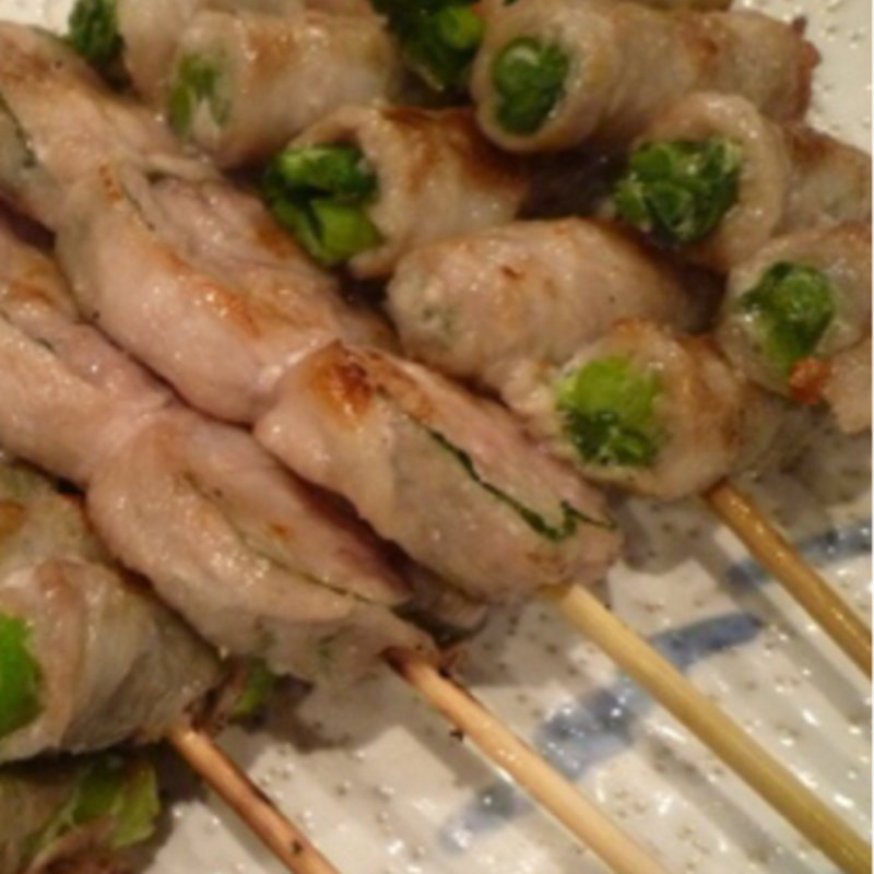 ニラ巻(焼きとり・串焼き かめや )