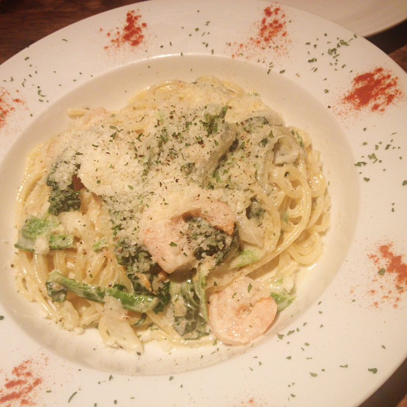 海老のクリームパスタ(イタリアンバール　ガボット)