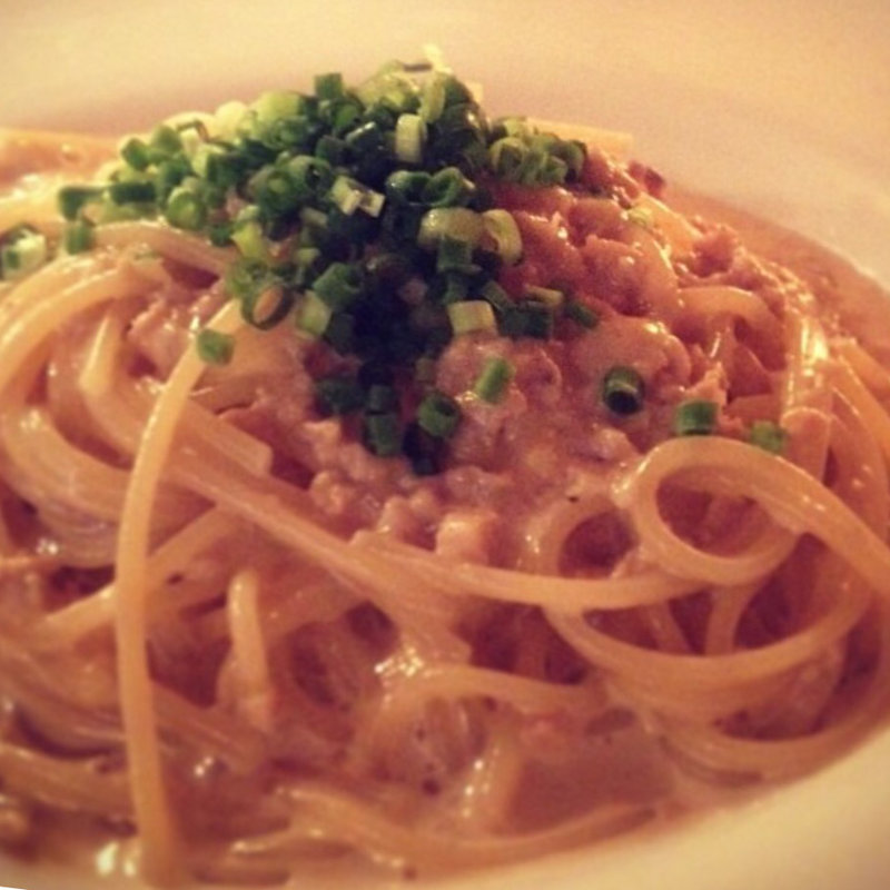 鶏そぼろの味噌クリームスパゲッティー(フリーカルチャー (Free Culture))