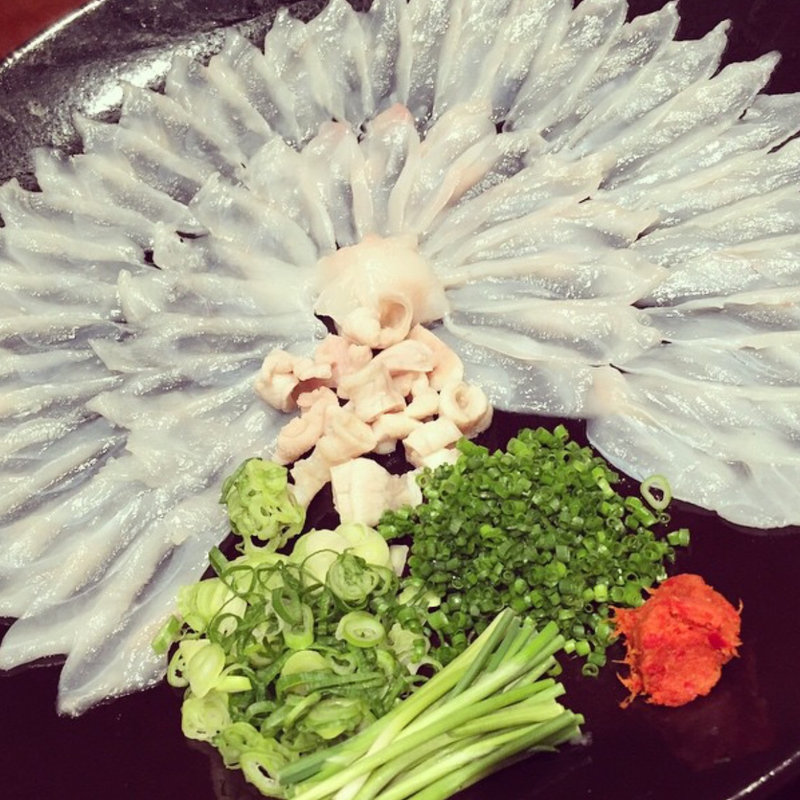 河豚お造り(麻布 富ちゃん)