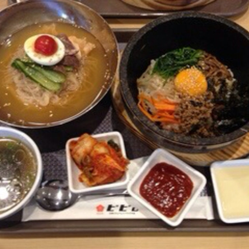 石焼ビビンバ冷麺セット(韓国料理bibim' ららぽーと和泉店)