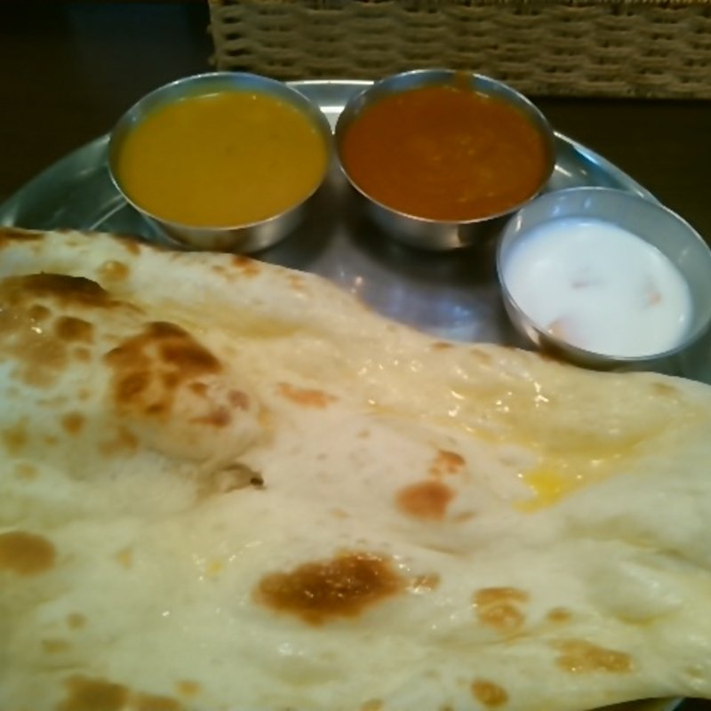 二色カレー定食(インド定食 ターリー屋 新宿御苑前店)