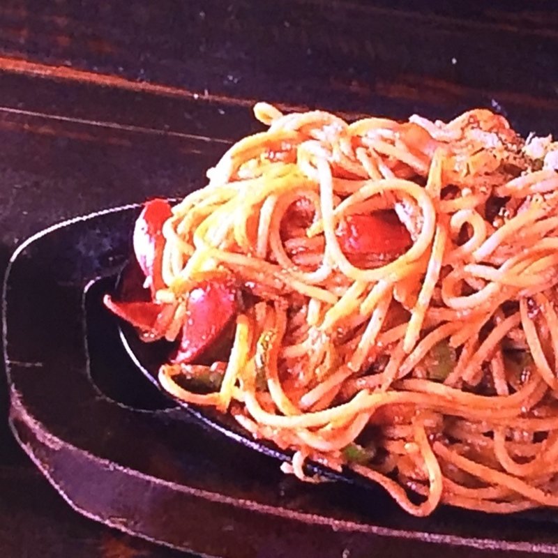 ナポリタン・スパゲッティー大盛り(カフェ・ド・ムッシュ 網干店)