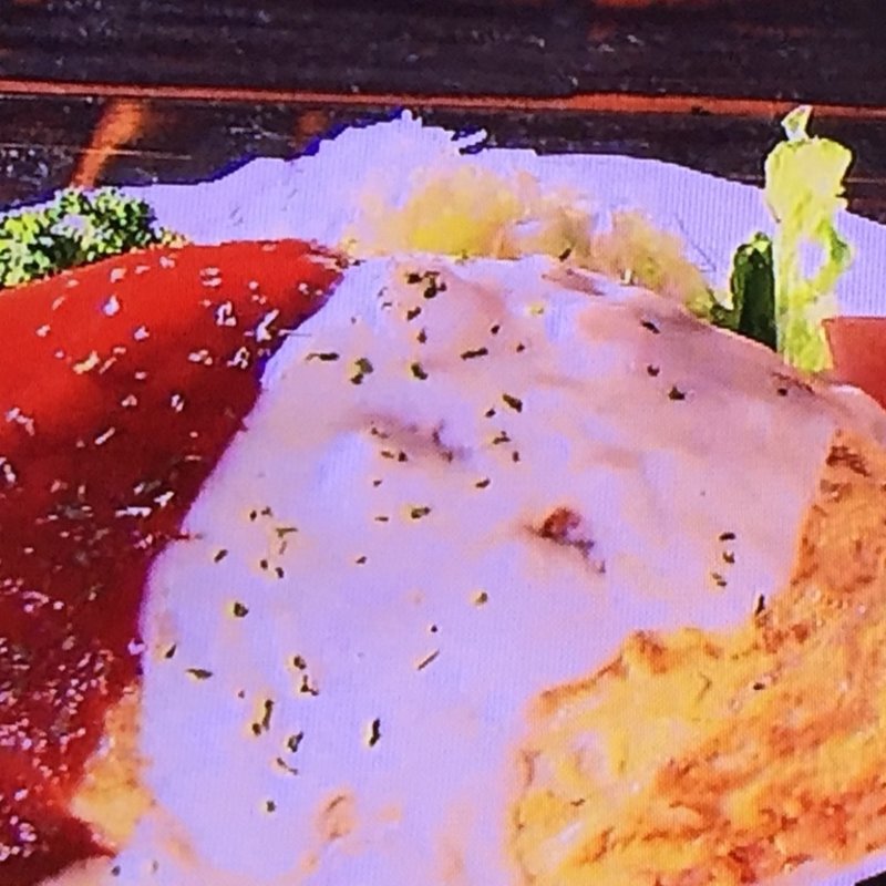 オムライス　大盛り(カフェ・ド・ムッシュ 網干店)