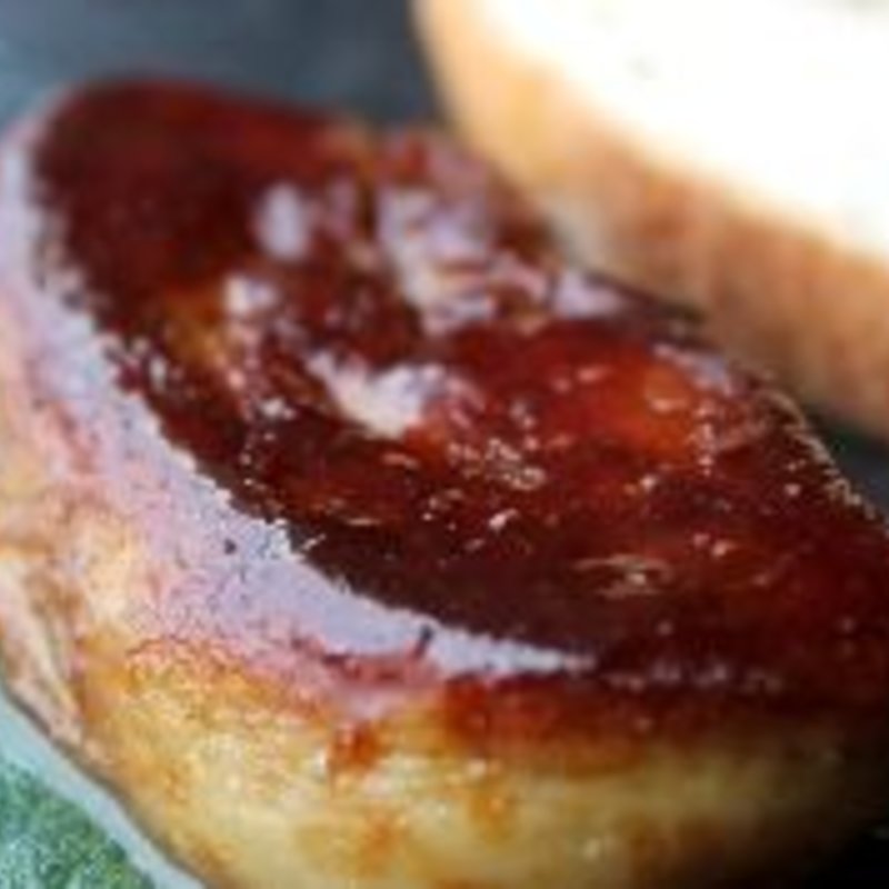 鴨のフォアグラの照り焼き(てんまい )