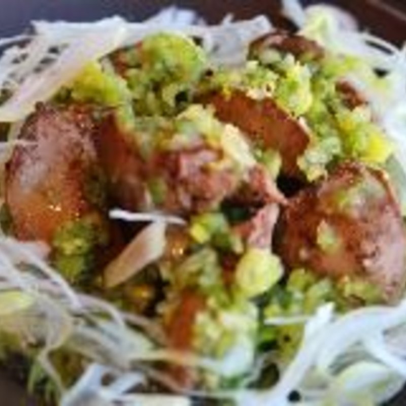 あべ鶏レバー肉の鉄板焼き(てんまい )