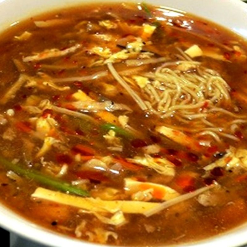 酸味と辛味の五目入りつゆそば(蘭蘭酒家)