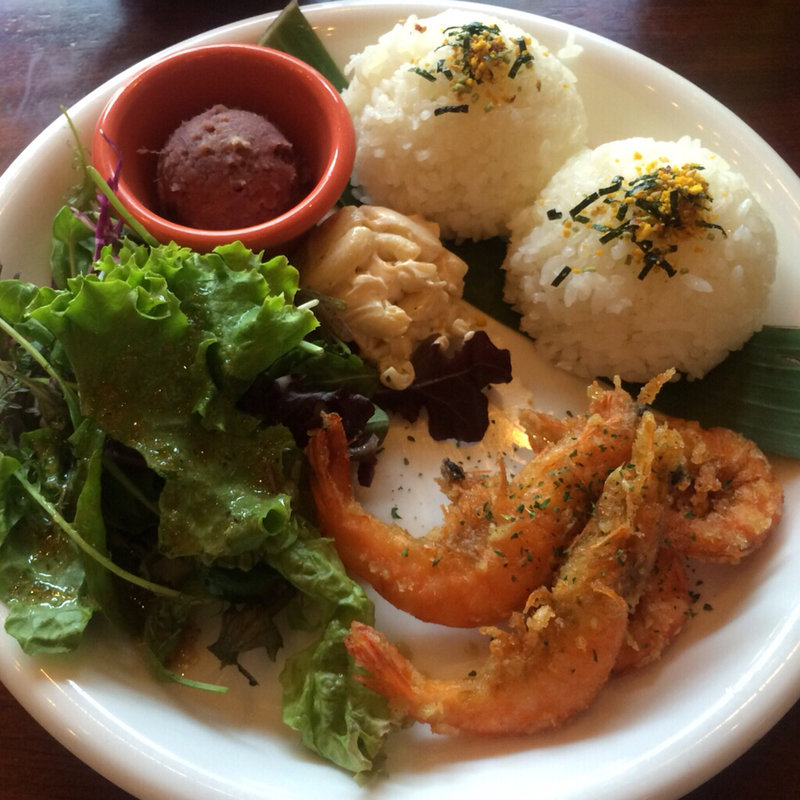 日替わりプレート（ガーリックフライド ソフトシェルシュリンプ）(アロハテーブル 赤坂)