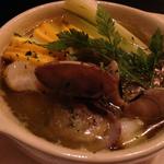 魚介のアヒージョ(イタリアン居酒屋とプチ野菜屋さん　たんと農園)
