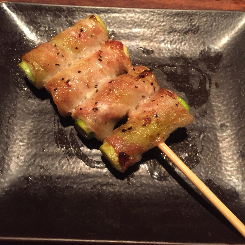 アスパラ巻き(焼とりの八兵衛 六本木店)