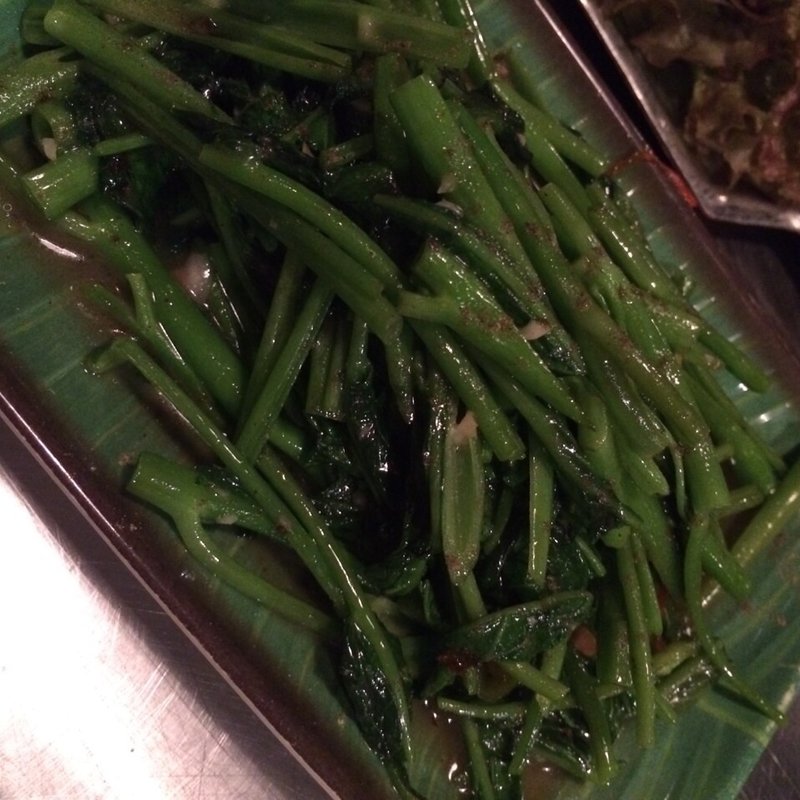 空芯菜の炒め物(ハンサム食堂)