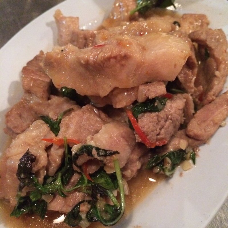 豚肉のにんにく炒め(ハンサム食堂)