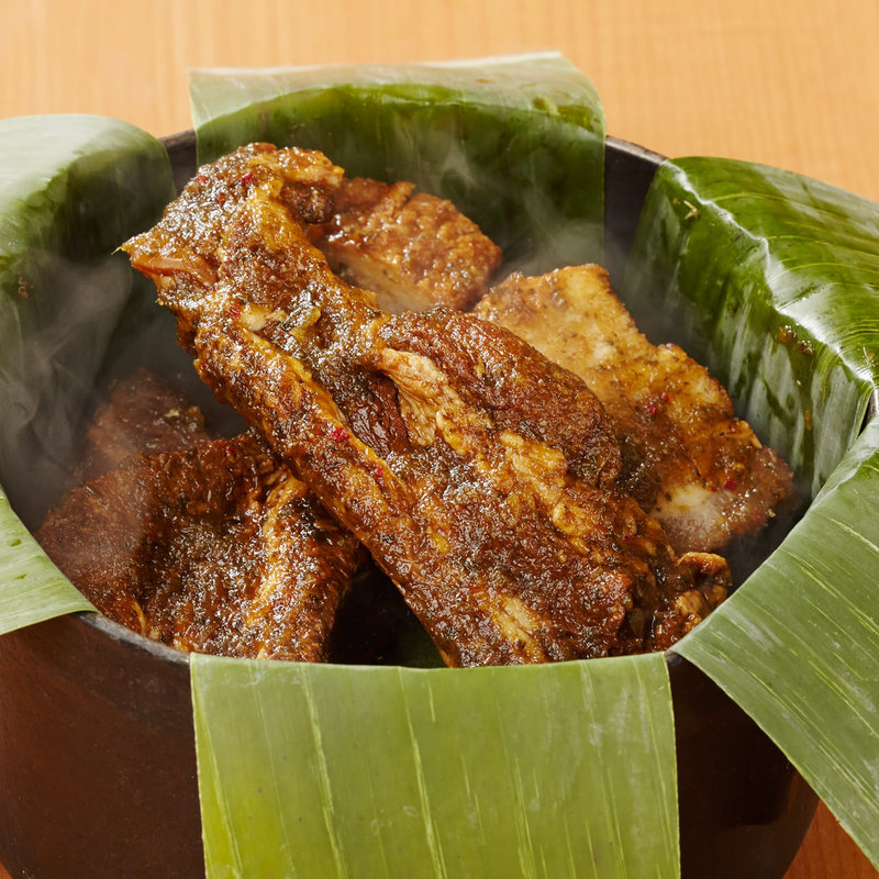 ティキティキオリジナル！スペアリブのラウラウ　ポリネアシアンマーシャルソース(ティキティキ 横浜店 （TIKI TIKI）)