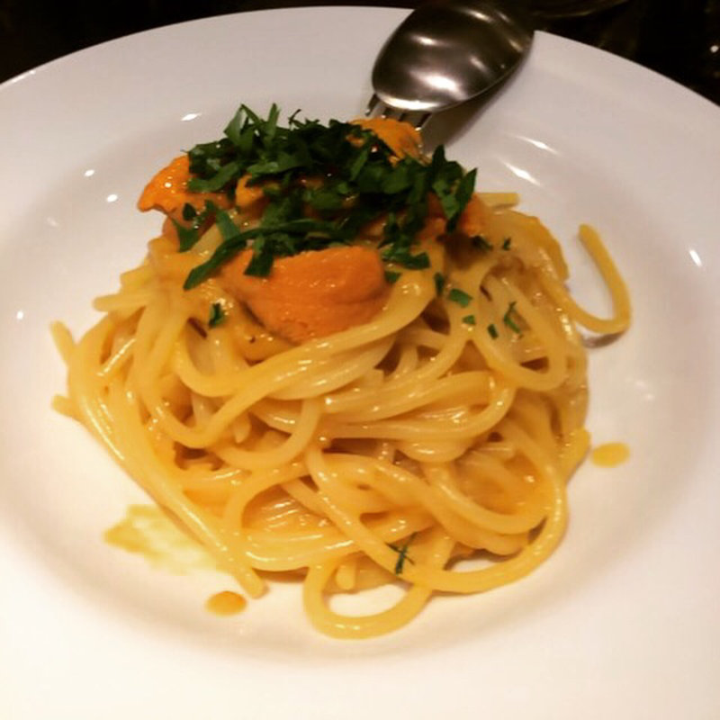ウニのぐちゅぐちゅスパゲティー(イタリアンバル・マルテ （marte）)