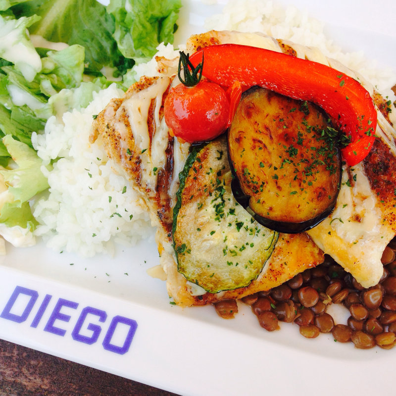 カジキマグロのケイジャンスパイスソテー(ディエゴ・バイ・ザ・リバー （DIEGO BY THE RIVER）)