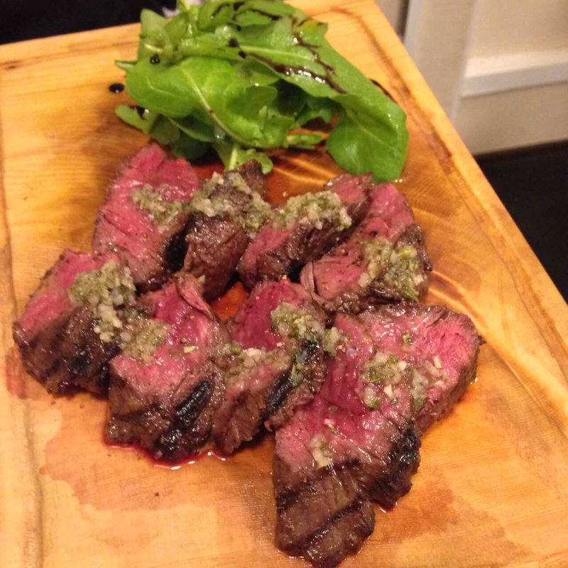 牛ハラミのグリル アロマティックオイルソース(オステリア クアントバスタ)