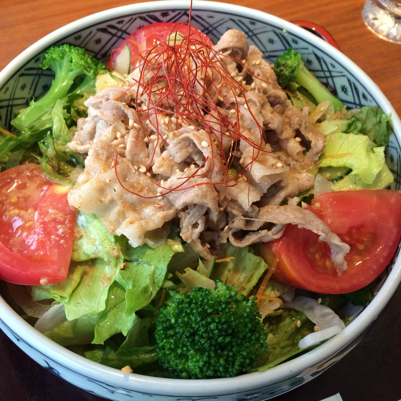 豚しゃぶサラダ(そば季寄 武蔵屋)