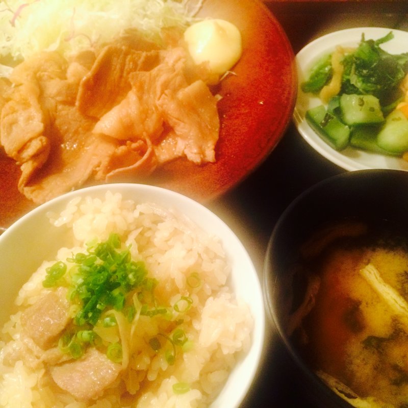 和風豚肉の生姜焼き(大かまど飯 寅福 青山本店)