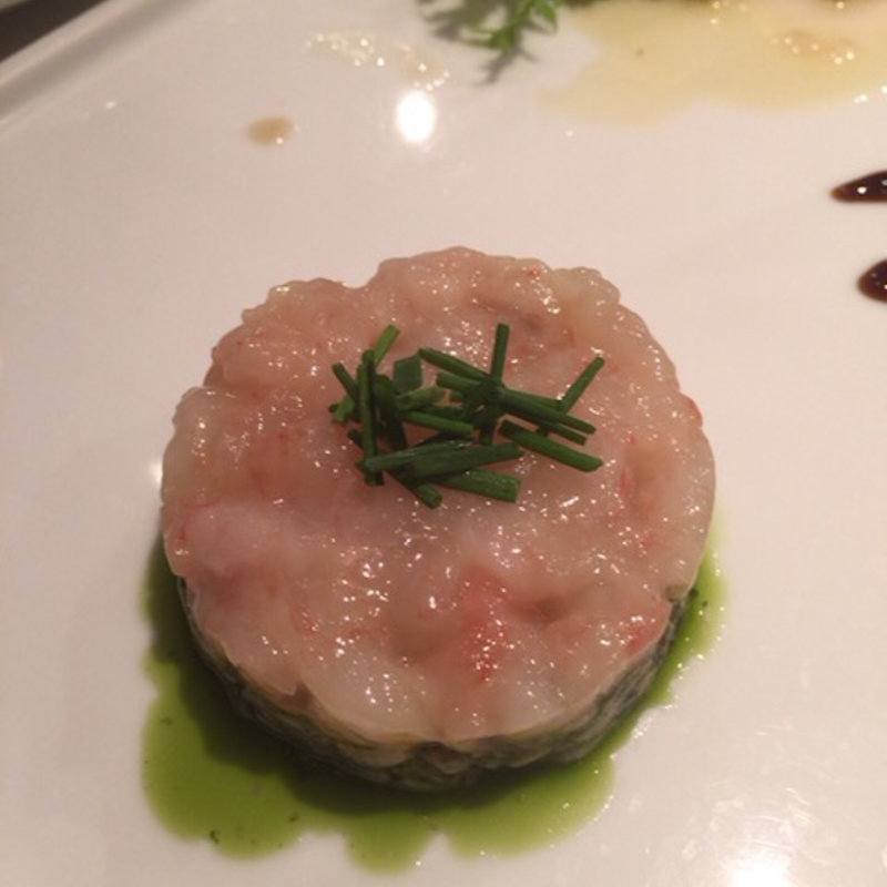 甘えびと牡蠣のタルタル(GUMBO&OYSTER BAR 二子玉川ライズ店 （ガンボ＆オイスターバー）)