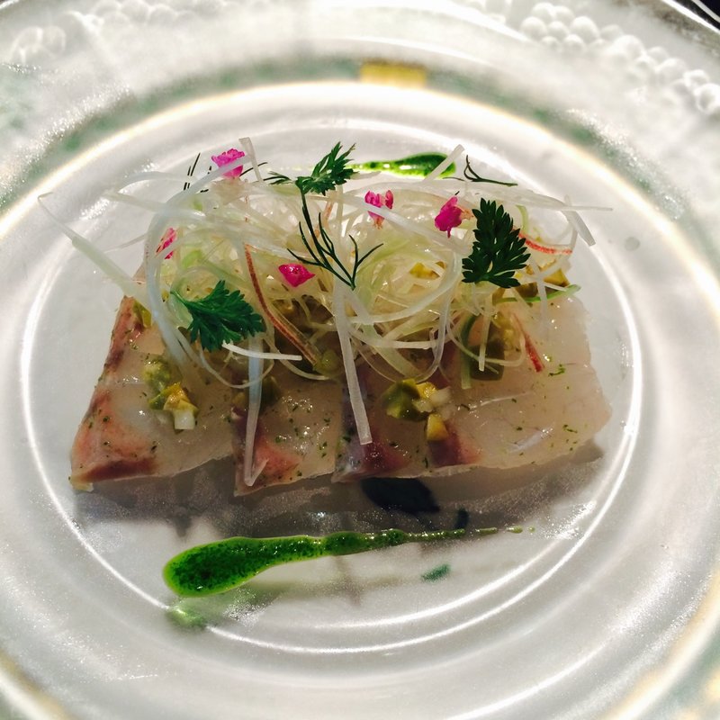 フッコのカルパッチョ(八王子うかい亭)