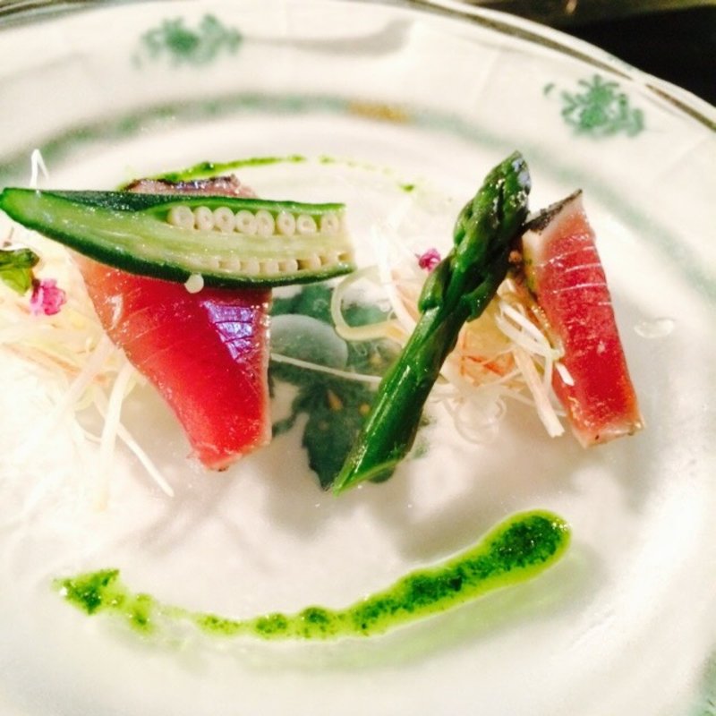 カツオのグラチネ(八王子うかい亭)