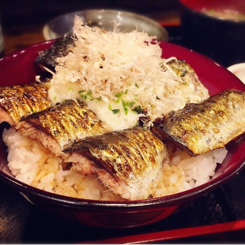 焼いわしどんぶり(會水庵)