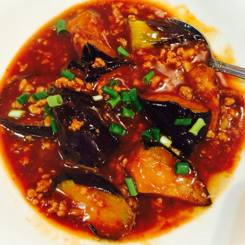 麻婆茄子のひき肉炒め(香味)