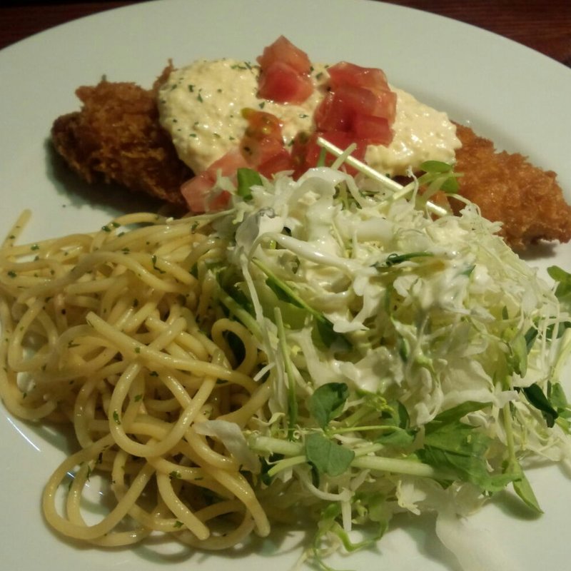 白身魚フライランチ