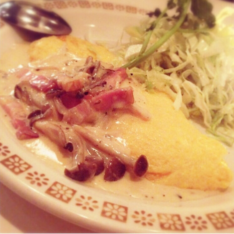 きのこオムレツ(バワリーキッチン)