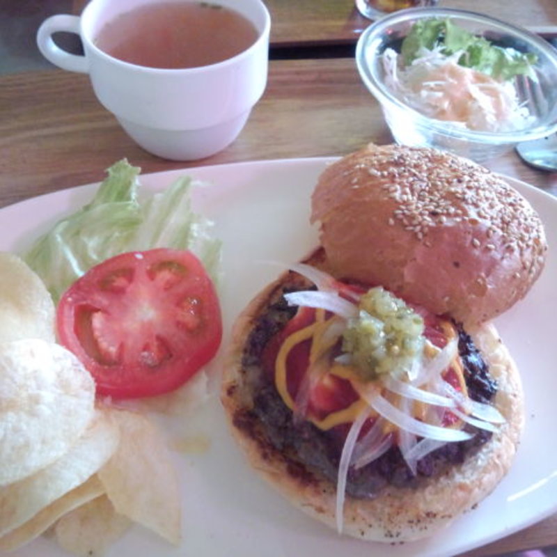 チーズバーガーセット(ブギーカフェ)