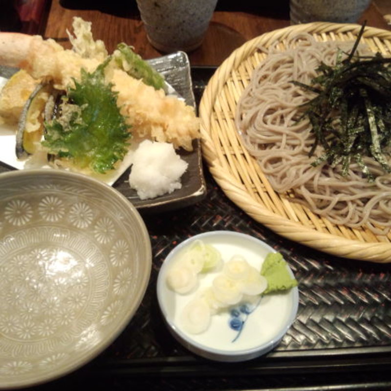 天ざるセット(真希そば 中野北口店)