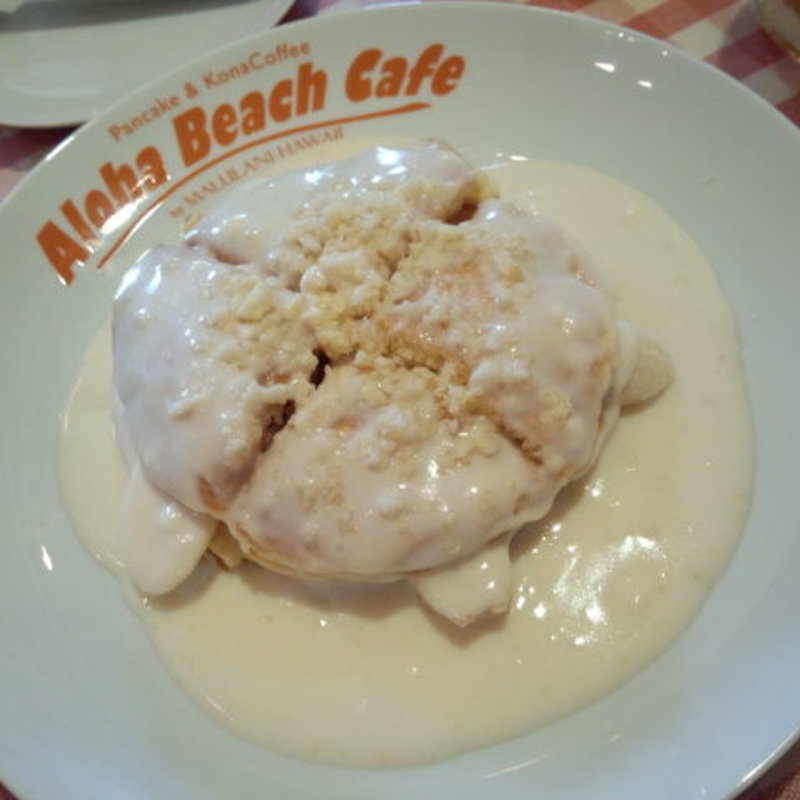 マカダミアナッツソースパンケーキ(ハワイアンカフェ Moke's Hawaii Enoshima)