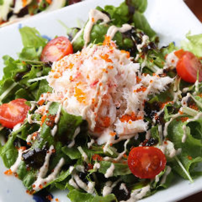 シーザーサラダ温玉のせ(ふとっぱらや 手羽蔵)