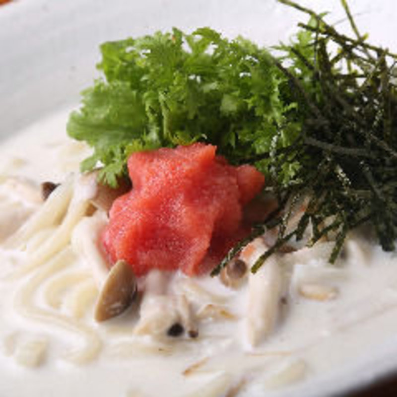 明太子クリームうどん(ふとっぱらや 手羽蔵)