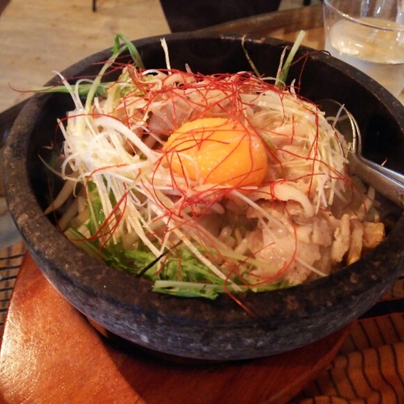塩ネギ豚もやしの石焼きご飯(アーシュターブル 那珂店 )