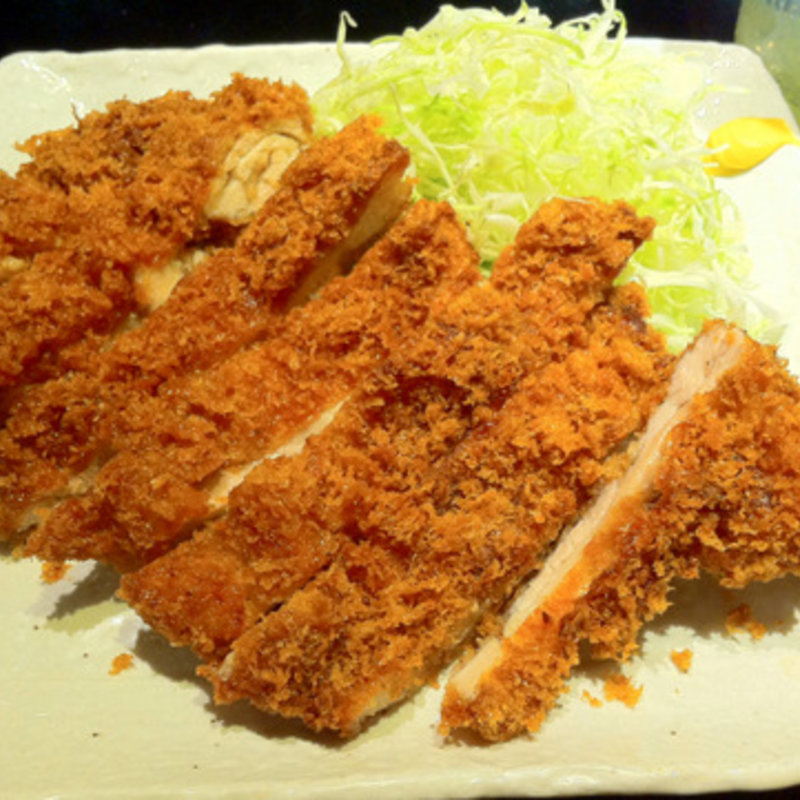 ジャンボチキンカツ定食(串あげ バンザイ)