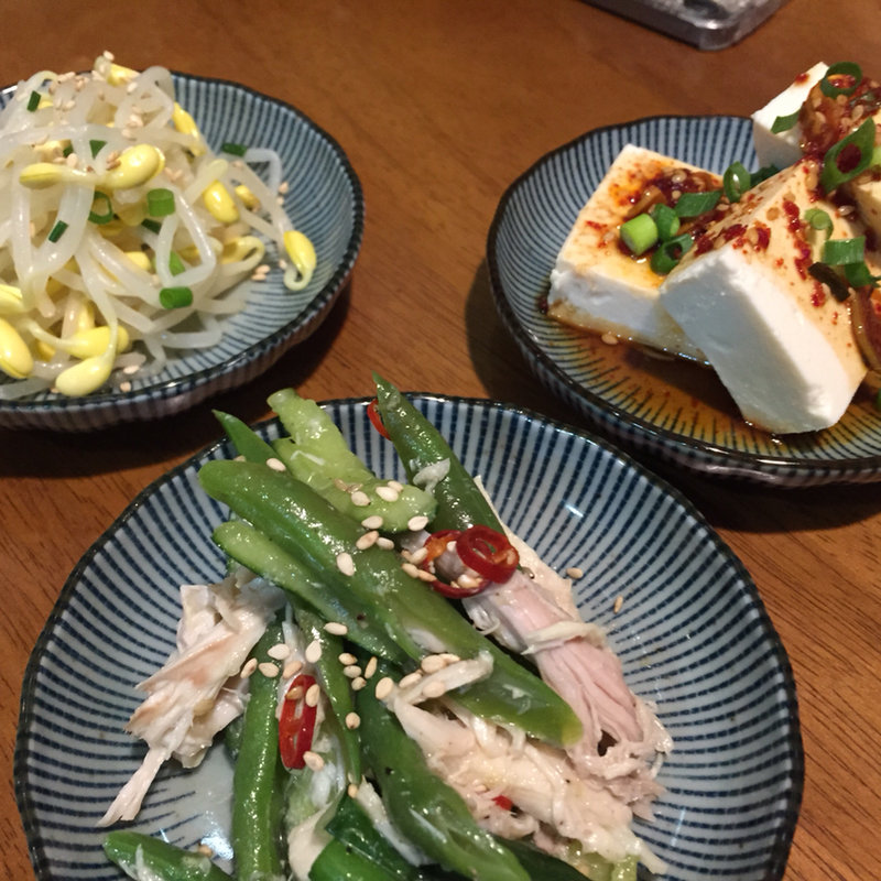 本日のおかず3品(韓国家庭料理 豚富 )