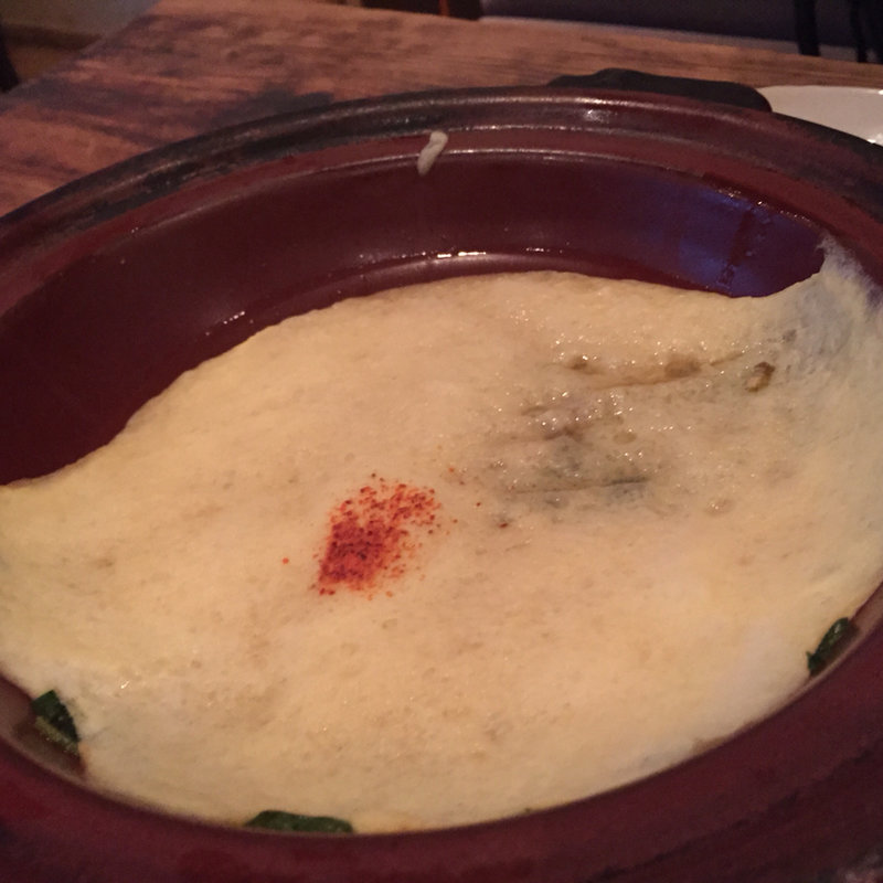 穴子と三つ葉のふわふわ玉子(京都石塀小路豆ちゃ 日本橋)