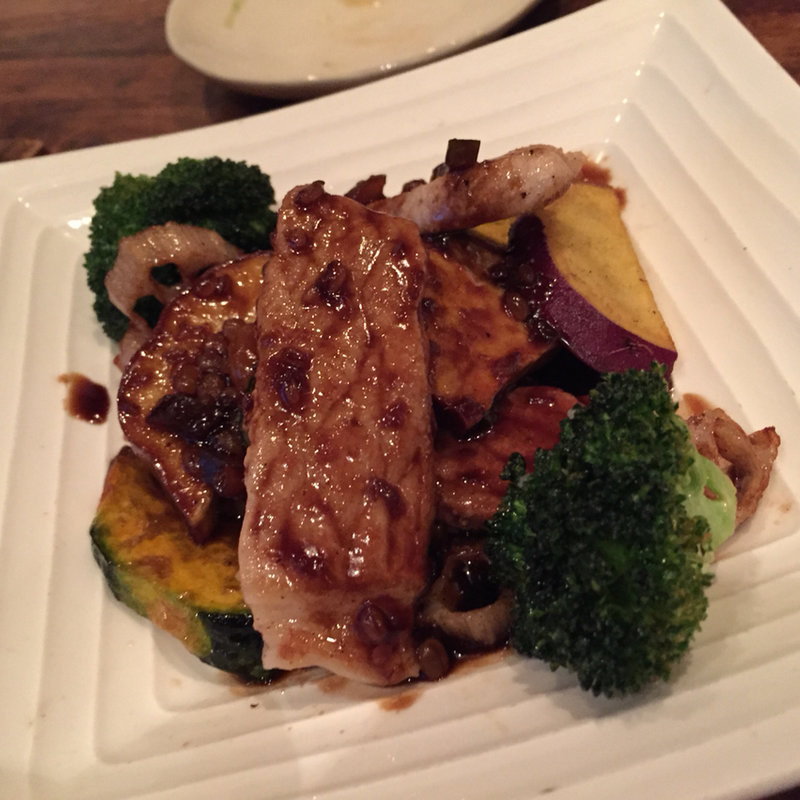 豚と野菜の味噌ソース(京都石塀小路豆ちゃ 日本橋)