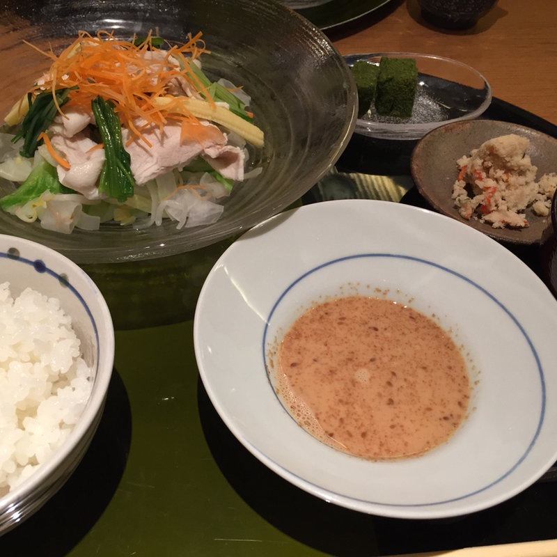 冷しゃぶサラダ膳(和食淡々菜)