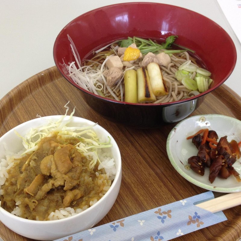 鳥ねぎ蕎麦ミニ丼セット(元気食堂　うさぎ)