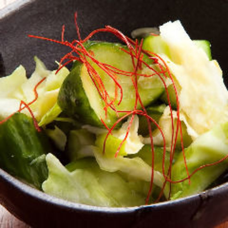 胡瓜の自家製白キムチ(熊NO庭 錦糸町店 （クマノニワ）)