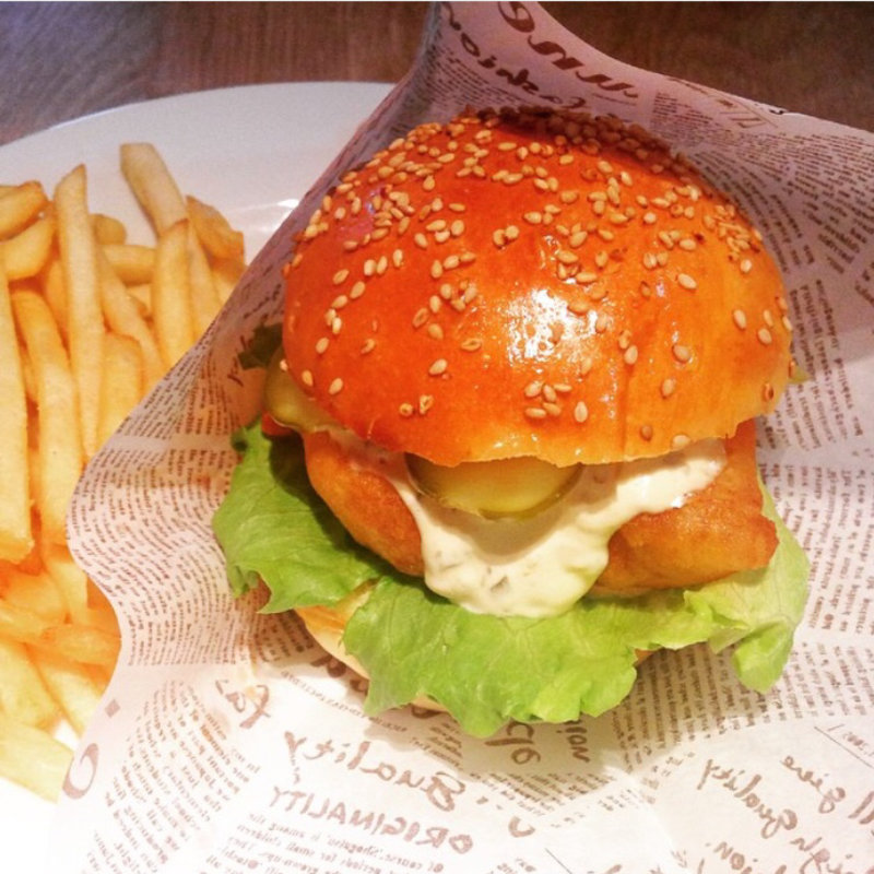 フィッシュバーガー(ボストンクラムシャック)