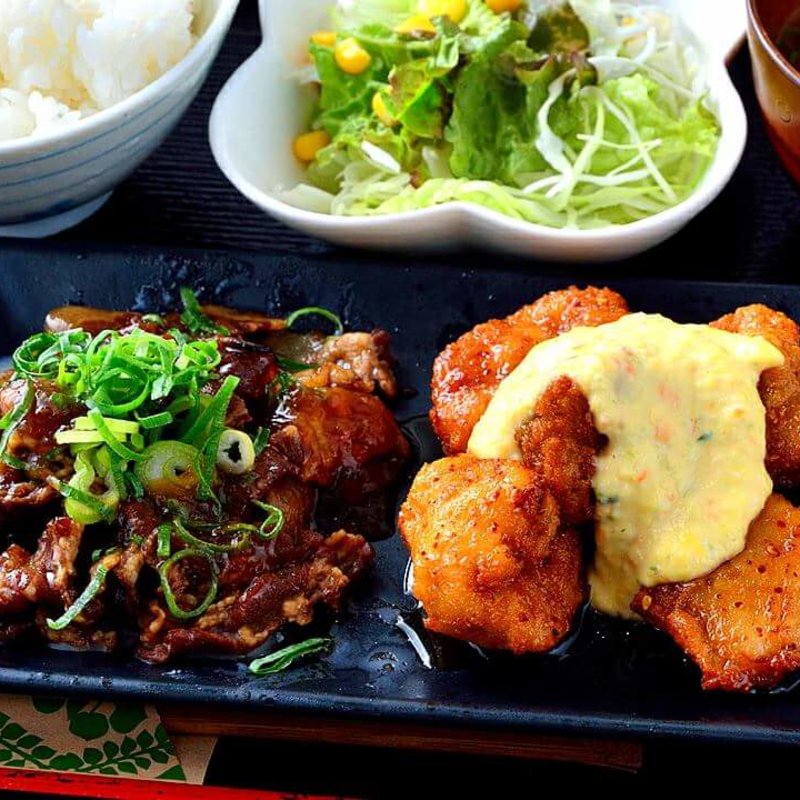 フラカル定食(どぎゃん)