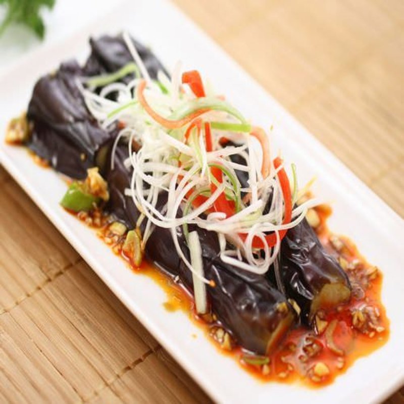 素揚げナスの油淋ソース(安安酒楼)