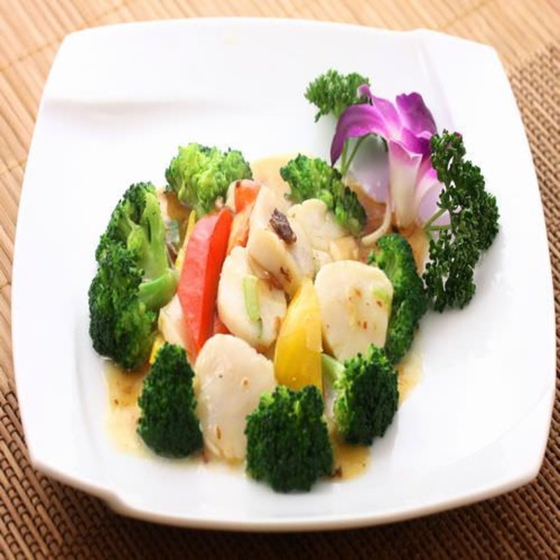 ホタテのXO醤炒め(安安酒楼)