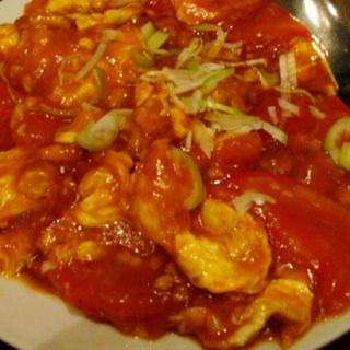 トマトと卵の炒め物(台南担仔麺 屋台料理 来来)