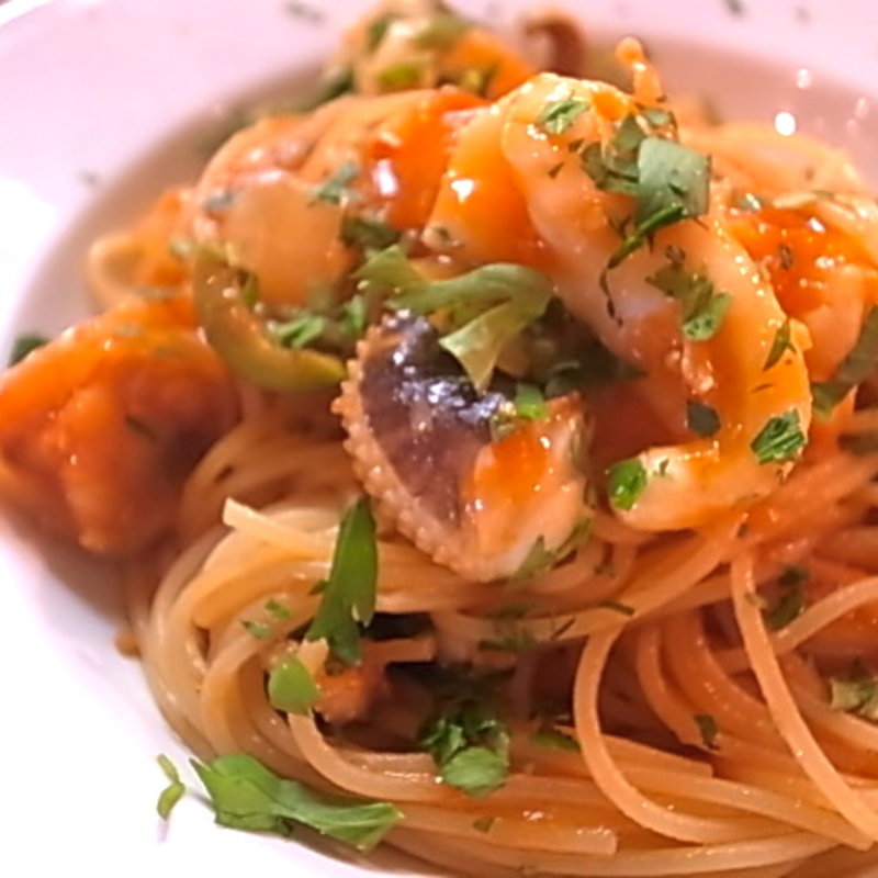 スルメイカのトマトソース仕立て(ラ ファーメ （La Fame）)