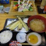 お造り天ぷら定食